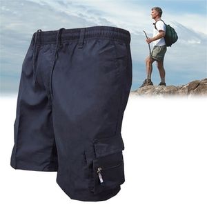 Marca de verão dos homens carga shorts tático shortpants masculino solto multibolso calças curtas ao ar livre caça pesca 220524