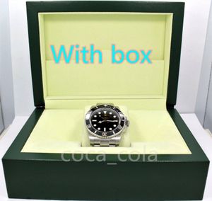 Fashion waterproof 114060 watches A brand-new NO Date CERAMIC 40MM STAINLESS STEEL WATCH BOX & CARD automatic movement High Quality Diver Men's BF Wristwatches