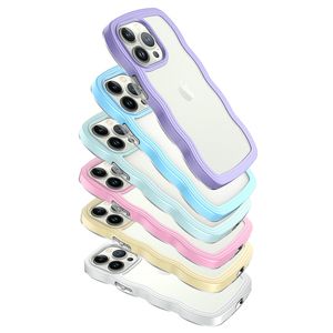Wave Design i Hard PC Soft TPU Silicone Phone Cases for iPhone Pro Max Mini XR XS X S G Plus Hybrid Chockproof Case