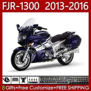 Fairings OEM para Yamaha FJR 1300 A CC FJR1300A FJR-1300 2013 2014 2015 2016 Bodywork 112No.74 Brilho azul FJR-1300A 2001-2016 Anos FJR1300 13 14 15 16 Moto Body Kit