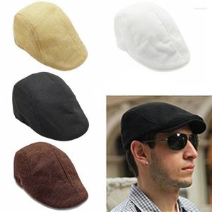 Beralar Vintage Sboy Caps Gatsby şapkalar Ivy Golf Sürüş Güneş Düz Cabbie Cap Peaky Blinder Erkekler Kadınlar Yaz Bahar Sonbahar Hatberets Wend22