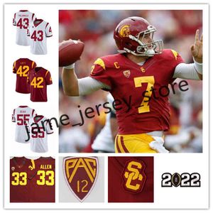 Xflsp College USC Trojans Football Jersey 32 O.J Simpson 33 Marcus Allen 42 Ronnie Lott 43 Troy Polamalu 47 Clay Matthews 55 Junior Seau