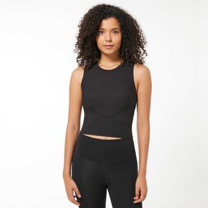 Women Fitness Sports Shirt LU-69 Sleeveless Yoga Top Running Gym Vest Athletic Undershirt Yoga Gym Wear Tank Bra
