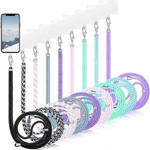 Universal Phone Lanyard Card Strap Fixed Mobile Phone Shell Colorful Neck Cord Anti-lost Lanyards cellPhone Safety Tether Adjustable