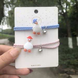 Link Chain Love You Duck Magnet Attract Dual-use Couple Head Rope Bracelet Korean Cute Magnetic Fawn22