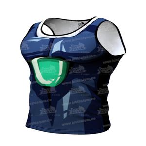 T-shirt maschile Summer Printing Tank Top Top Bodybuilding Gym Fitness Funny Cosplay per adulti Sleeveletta singola maglietta singola