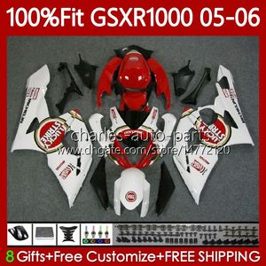 OEM Bodys Kit voor Suzuki GSX-R1000 GSXR 1000 cc K5 05-06 Carrosserie 122NO.10 1000CC GSXR-1000 GSXR1000 05 06 GSX R1000 2005 2006 Injectie Mold Moto Fairing Lucky Strike