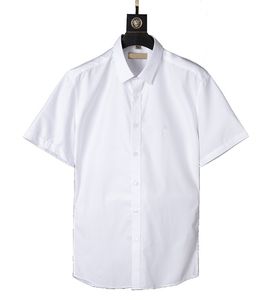 Mäns Klänning Skjorta Bberry 4 stilar Mens T Shirts Hawaii Letter Printing Designer Shirt Slim Fit Men Mode Långärmad Casual Man Kläder M-3XL # 27