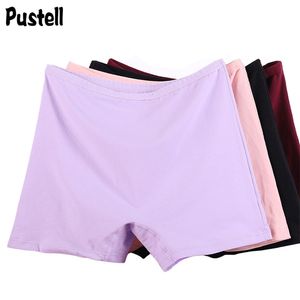 3 peças/pacote 6xl tamanho grande boyshorts mulheres roupa interior boxer feminino segurança calças curtas tamanho grande senhoras calcinha de algodão 220512