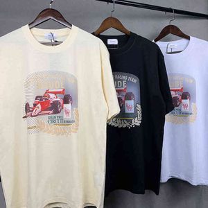 Schaltungsdesigner großhandel-Markendesigner T Shirt Rhude Print T Shirt Herren und Frauen Baumwollmode Gran Prix Circuit de Monaco Sport Short Sleeve Hochqualität