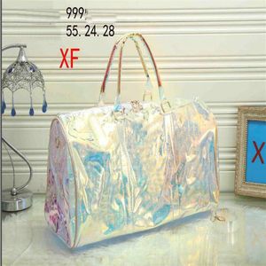 Bolsa De Prisma venda por atacado-Sacos de moda da moda PVC PVC Laser Colorido Prism Bolsas de viagem para mulheres de bagagem de bagagem transparente FR5416307R