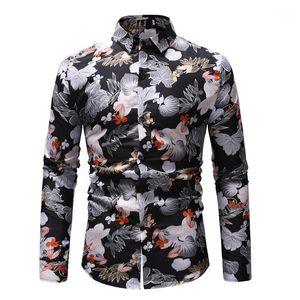 Camisas casuais masculinas Mens Beach Hawaiian Cirlat