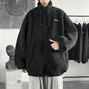 Men's Wool & Blends Coat 2022 Winter Cashmere Plush Thickened Cotton Jacket Handsome Trend