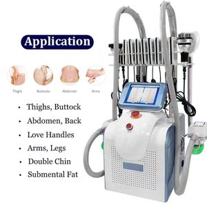 Fat Freeze Sculpting Cryolipolysis Cavitation RF Face and Body Slant Machine 360 ​​graders Cryo Cooling Cellulite Borttagning Utrustning