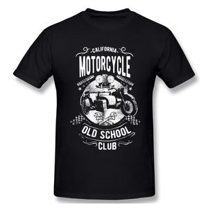 Męskie koszulki Kalifornia Motocykl Old School Club Tshirt Man T Shirt Woman