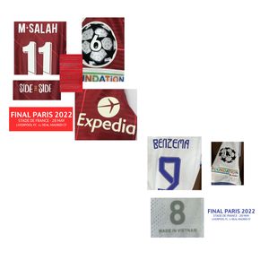 Collectable Final Paris 2022 Player Issue Maillot Modric Benzema Kroos Jersey With Soccer Badge Patches