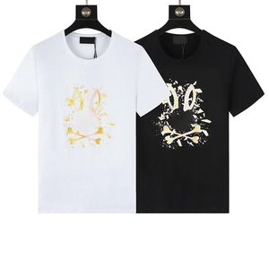 Camiseta masculina camiseta animal crânio impressão psico coelho moda manga curta respirável marinheiro pescoço topo mais camisetas 3xl