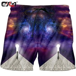 Mody Man Shorts 3D Starry Sky Road Funny Streetwear Męs