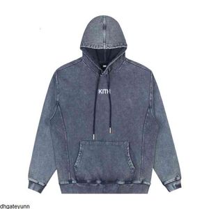 Clothes Hoodies Kith Knitted Embroidered Heavy Stone Polished Batik Washed Snowflake Hoodie Pullover Men's and Women's Defans0um6