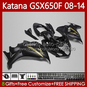 Bodys Kit for Suzuki Katana GSX-650F GSXF 650 Matte Black GSXF-650 08-14 120NO.32 GSX650F GSXF650 08 09 10 11 12 13 14 GSX 650F 2008 2009 2012 2012 2012 2012 2014 2014 Fairing