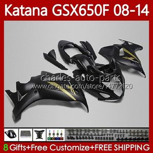 Bodys Kit For SUZUKI KATANA GSX-650F GSXF 650 matte black GSXF-650 08-14 120No.32 GSX650F GSXF650 08 09 10 11 12 13 14 GSX 650F 2008 2009 2010 2011 2012 2013 2014 Fairing