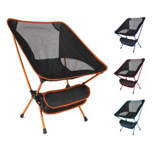 Travel Ultralight Folding Chair Superhard High Load Outdoor Camping Chair Portable Beach Hiking Picnic Seat Fishing Tools