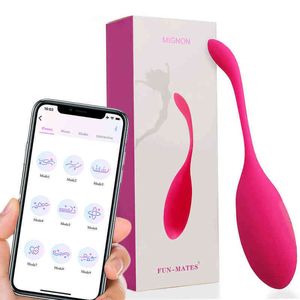 NXY Eggs 9 Frequency Silicone Vibrator APP Wireless Remote Control Vibrating Egg G-spot Massage Kegel Ball Adult Games Sex Toys for Women 0125