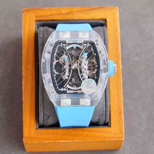 Uxury Watch Date Luxury Mens Mechanical Watch Richa Milles Business Leisure RM53-02 Полностью автоматическая снежная стекло.
