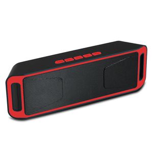 Bluetooth trådlös ljudhögtalare Förstärkare Stereo Subwoofer Portable Högtalare TF USB FM Radio Inbyggd Mic Dual Bass