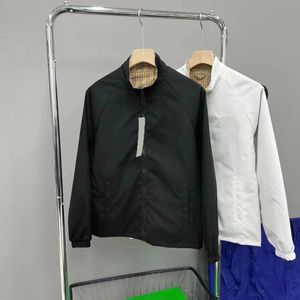 B10198 코트 남자 착용 재킷 장거리 슬리브 디자이너 재킷 슬림 고품질 윈드 브레이커 남성 뒤집을 수있는 코트 l-4xl
