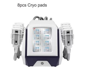 Cryolipolysis rimozione della cellulite cryolipolyse Fat slim Freezer Machine 8 piastra criogenica per la pelle dimagrante del corpo Rafforzamento del rimodellamento del corpo