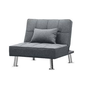 Modern Sofa Sets 거실 용 현대식 직물 단일 소파 베드 오스만 컨버터블 접이식 만 접이식 의자 라운지 세트 금속 다리가 있습니다