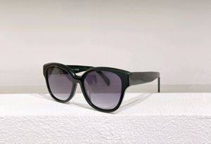 Runda cateye solglasögon glänsande svart blå lutning kvinnliga glasögon sol skuggor sonnenbrille gafa de sol med låda