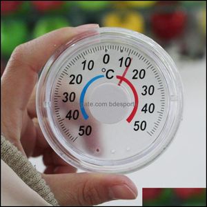 Other Household Sundries Home Garden Door And Window Thermometer Round Plastic Drop Delivery 2021 7N5Mx