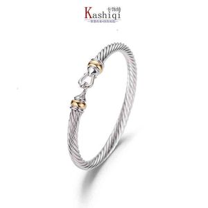 Twisted Hook Bracelet Charm Bracelets Designer Men Jewelry Accessories Women Fashion Atmosphere Platinum Plated Wire Hemp Hot Selling