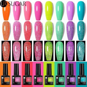 NXY Nail Gel Neon Polish Reflective Fluorescent Glitter Laser Semi Permanent Soak Off Uv Led Varnishes Manicure 0328