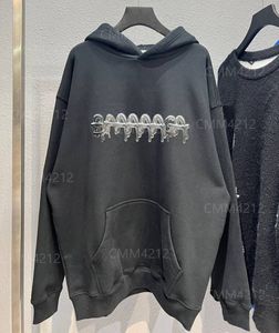 Erkek Büyük Beden Hoodies Sweatshirt Yuvarlak yakalı işlemeli ve baskılı polar tarzı yazlık giyim, sokak saf pamuklu f4d