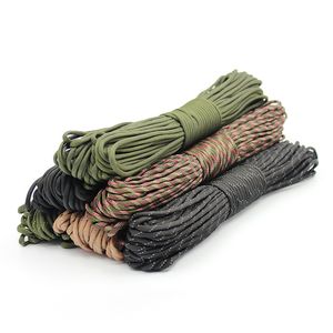 5 meter dia.4mm 7 Standkärnor Fallskärmsladd Lanyard Outdoor Camping Rope Climbing Vandring Överlevnadsutrustning Tält Tillbehör