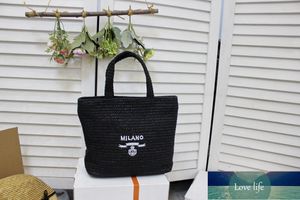 Damen-Einkaufstasche, modisch, handgewebt, Strohstoffe, große Kapazität, Urlaub, Strandtaschen, leicht, wild, Großhandel, wiederverwendbare Designer-Handtaschen