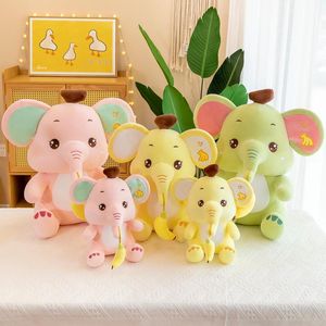 Cartoon Banana Baby Elephant Plush Toy Creative Elephant Doll Child Comfort Dolls Kudde