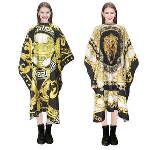 Professional Hair Cutting Cape with Trophy Pattern for Home Use - Barber and Hairdresser Gown Apron