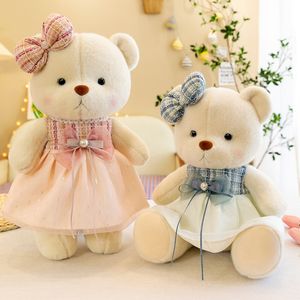 30cm New bear doll plush toy creative clothing bear comfort dolls couple pillow birthday gift