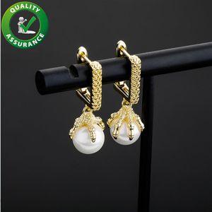 Wholesale bling hoops resale online - Diamond Earrings Fashion Hoop Ear Ring Luxury Designer Jewelry Earring Iced Out Hip Hop Bling Jewellry Men Accessories Stud Earing259e