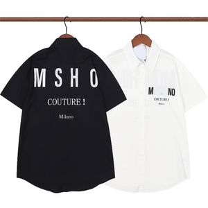 Men's and women's designer shirts loose fashion brand high quality cotton casual shirt luxury summer new classic printed short sleeve shirt M-3XL#88