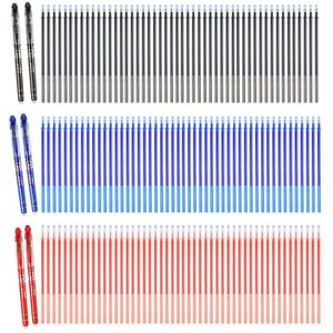 Jel Pens 51pcs/Set Kawaii Silinebilir Kalem Dolunma Çubuğu Mavi Kırmızı Mürekkep 0.5mm Yıkanabilir Saplama Okul Yazma Kurtarıcı