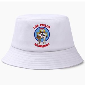 Berets Los Pollos Hermanos Fischerei Jagd Mütze Eimer Hut Sonnenschutzmittel Baumwollfischer Männer Frauen Unisex Outdoor Strandhüte Capsberets