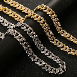 Iced Out Miami Cuban Link Chain Necklace Men 2022 Hip Hop top Stainless Steel designer Jewelry Necklaces