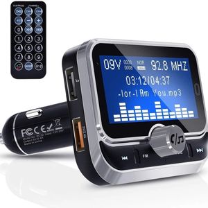 FM-sändare Bluetooth-bilmonteringssats MP3-musik EQ Player Support Folder Play Wirless Handsfree med 1,8 '' LCD-skärm BC32