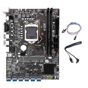 Moderbrädor gruvdrift Moderkort 12 USB3.0 till PCIe Switch Cable SATA LGA1151 DDR4 RAM SATA3.0 MSATA VGA ETH MINER KITMOTHERBOARDS MOTORBOD