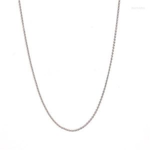 Kvalitet Rostfritt stål Länkkedja 80 cm Silverfärgkedjor Halsband för mynthänge Locket 5st/Lot Wholesale Morr22